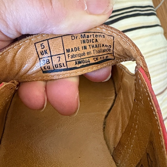 Dr Martens Indica Red Mary Jane Shoes 7 - Picture 6 of 11
